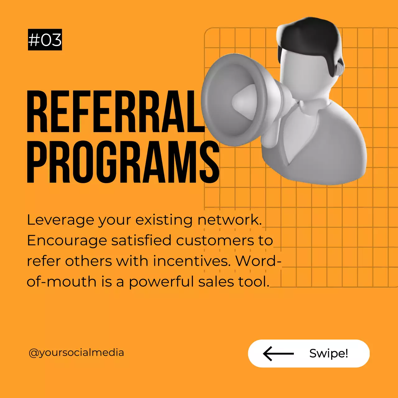 Orange Modern Sales Promotion Social Media Post