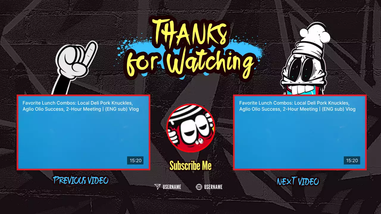 Red Graffiti Computer Promotion YouTube Thumbnail