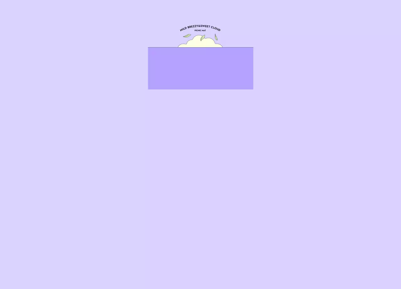 구름이 깔린 바다 위에 황금사과가 떠오른 신비한 분위기의 일러스트