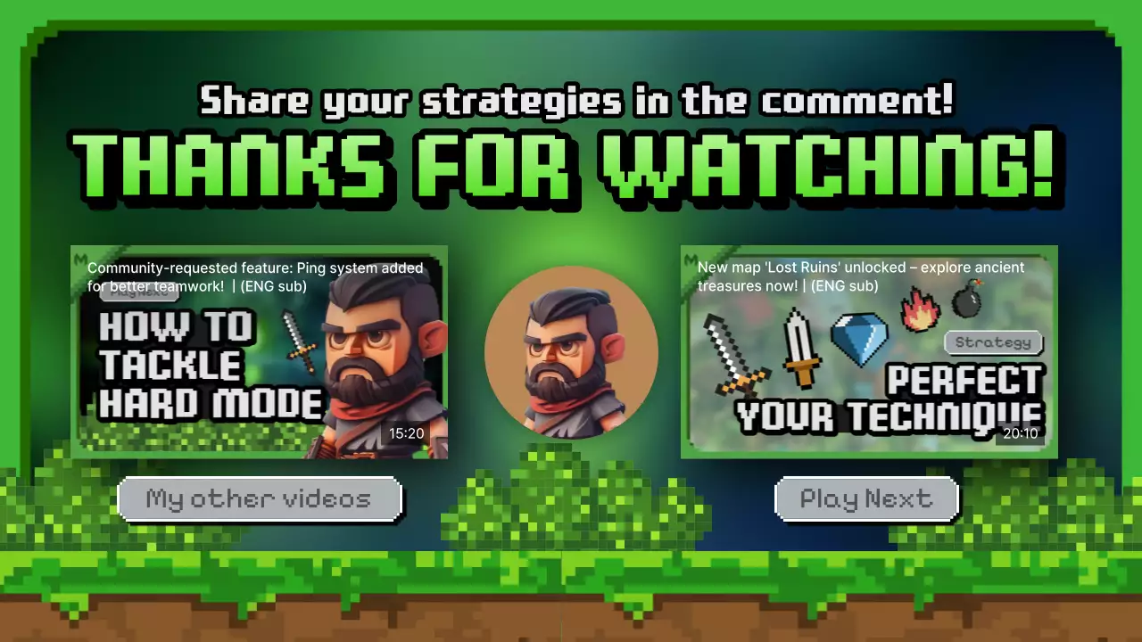 Green Retro Gaming Vlog YouTube Thumbnail