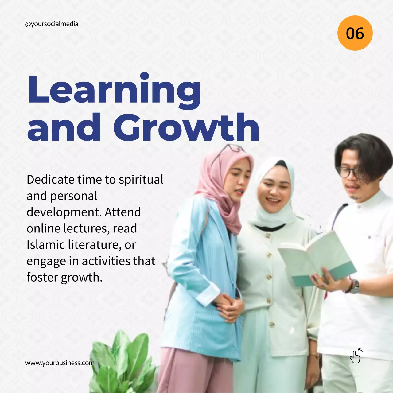 Orange Traditional Ramadan Promotion Social Media Post