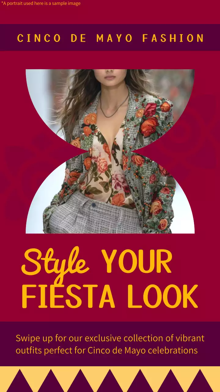 축하 광고용 빨간색과 노란색 모던 패션