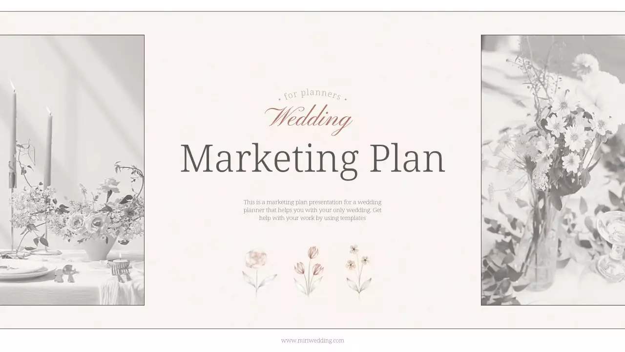 노랑과 흑백의 미니멀한 웨딩 플래너 소개서