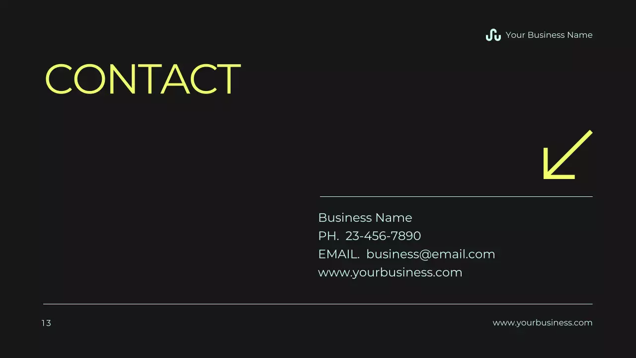 Yellow Modern Business Presentation