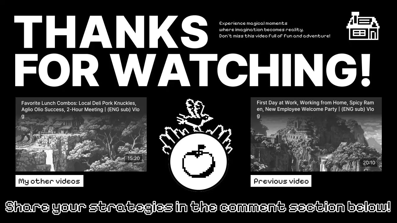 Black Retro Vlog Announcement YouTube Thumbnail