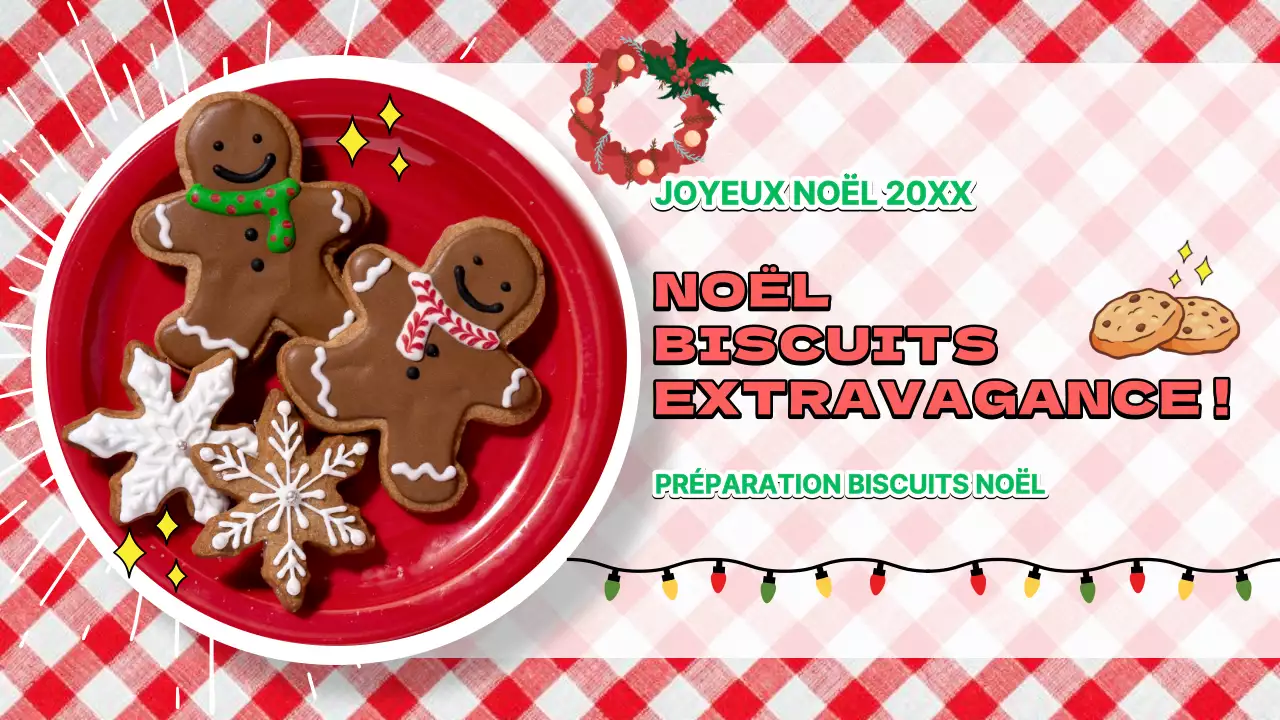Recette de biscuits de Noël rouges et vintage