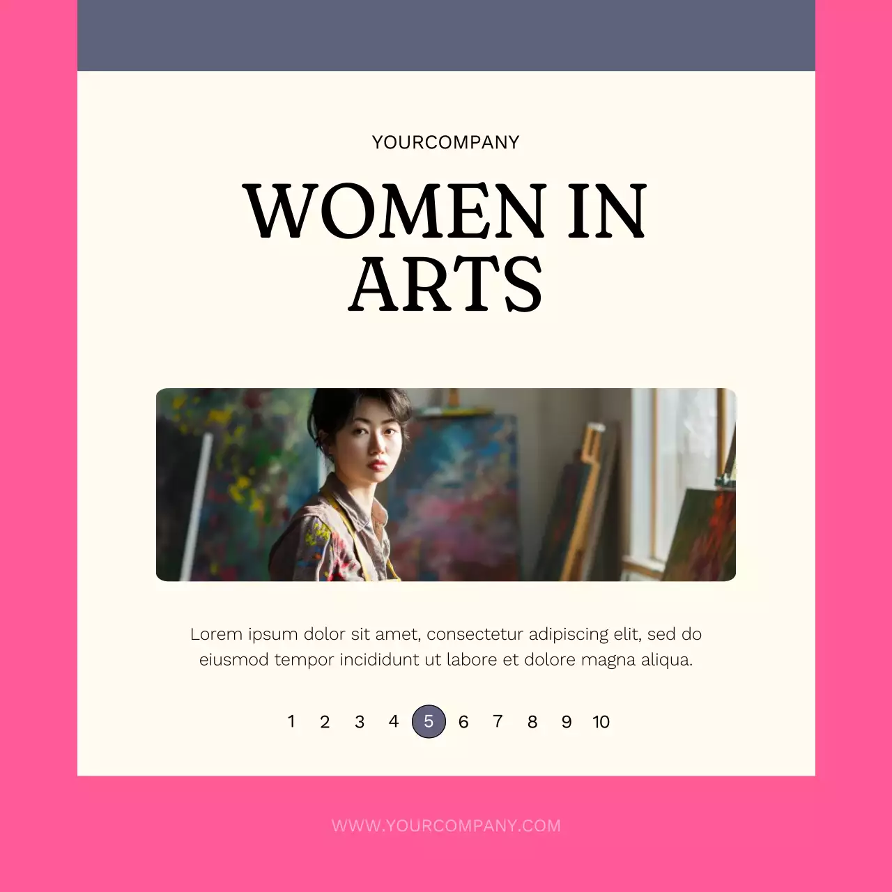 Pink Modern Women's Celebration Promotion Social Media Post