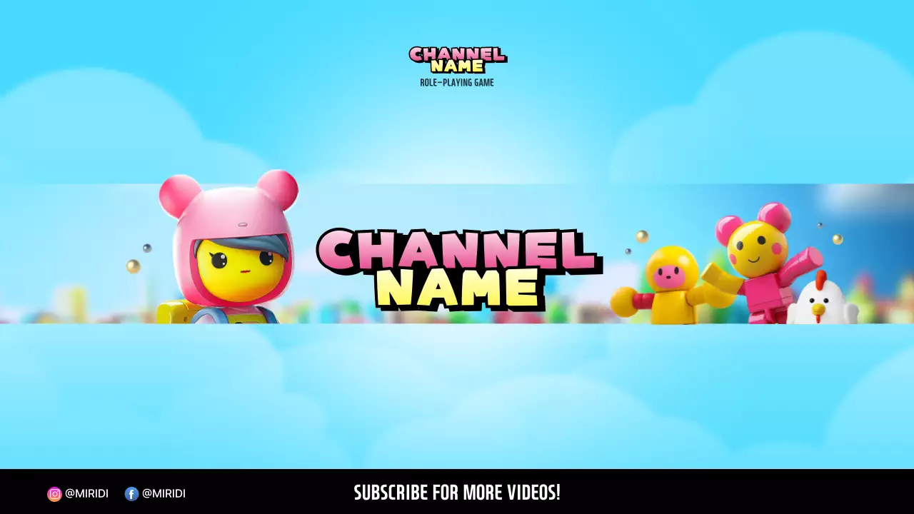 Colorful Animation Channel Promotion YouTube Thumbnail