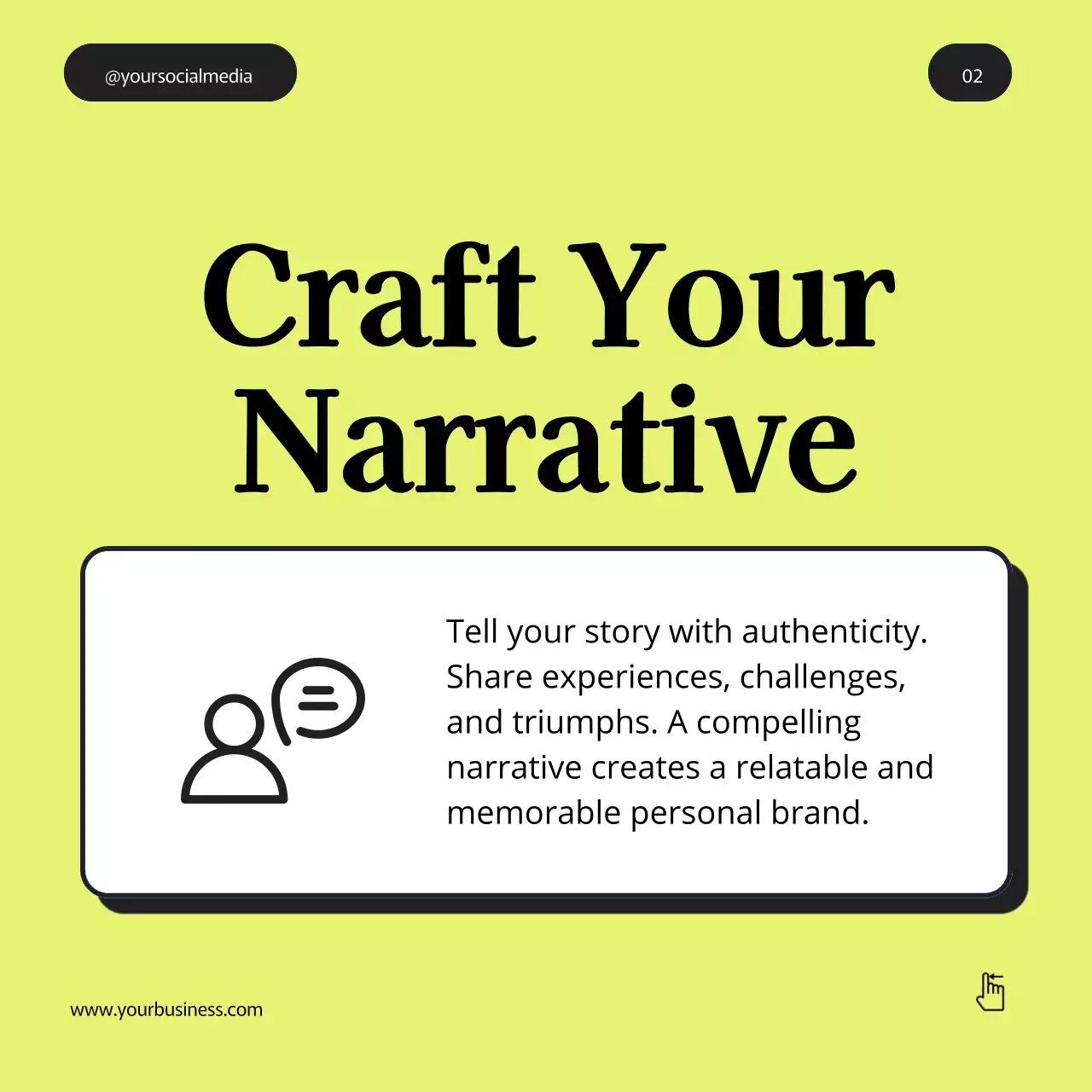 Yellow Professional Branding Guide Social Media Post