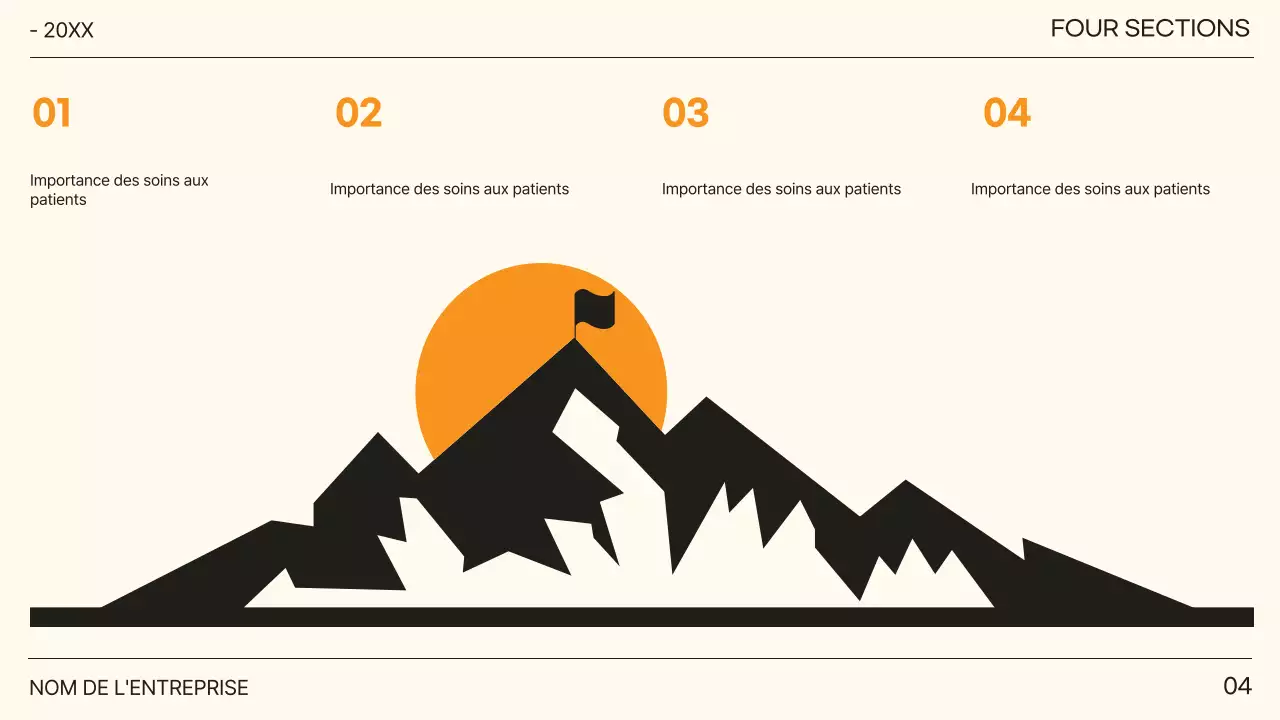 Proposition de buts et d'objectifs tendance noir et orange