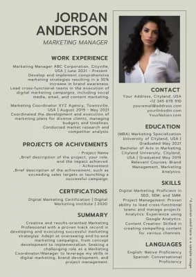 Beige Professional Resume Document