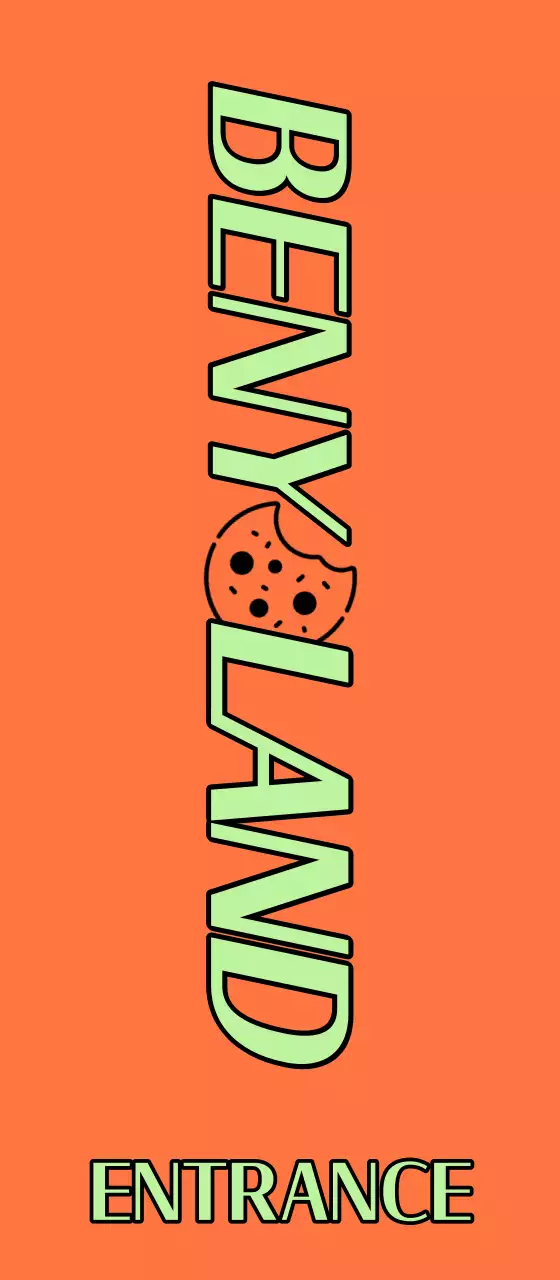 주황 연두 쿠키샵 홍보