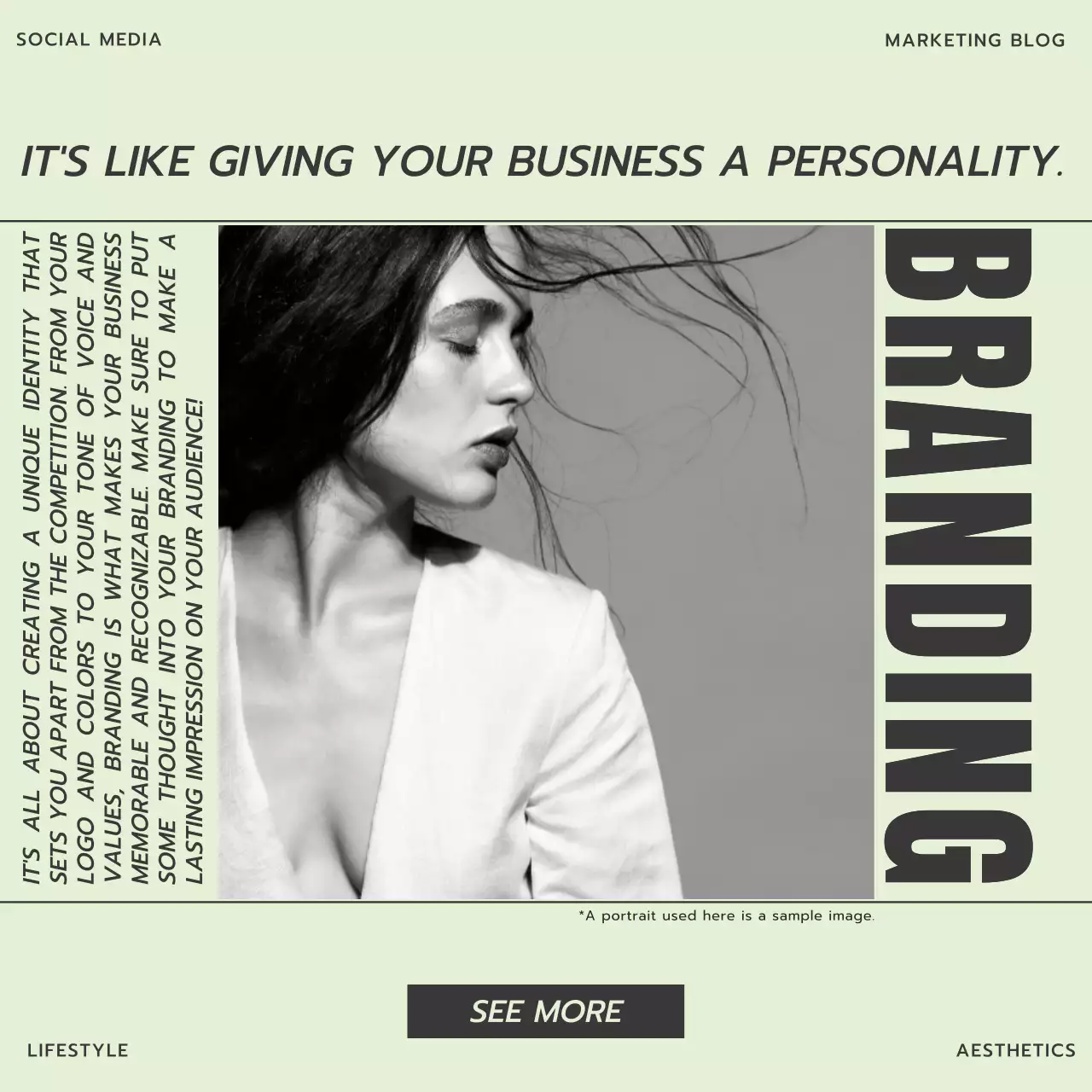 Mint Modern Branding Guide Social Media Post