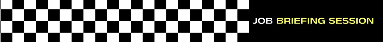 체크패턴의 문구가 있는 박람회 페어