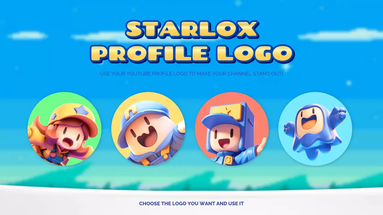 Promote a cute yellow and light blue gaming channel