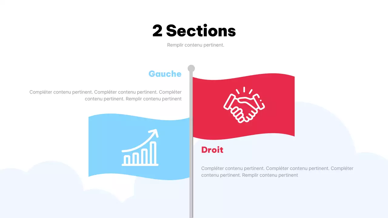 Plan de croissance de l'entreprise Sky Blue Simple