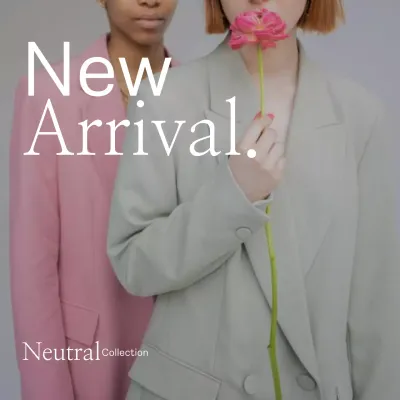 Pink Minimal Fashion Promotion Instagram Post