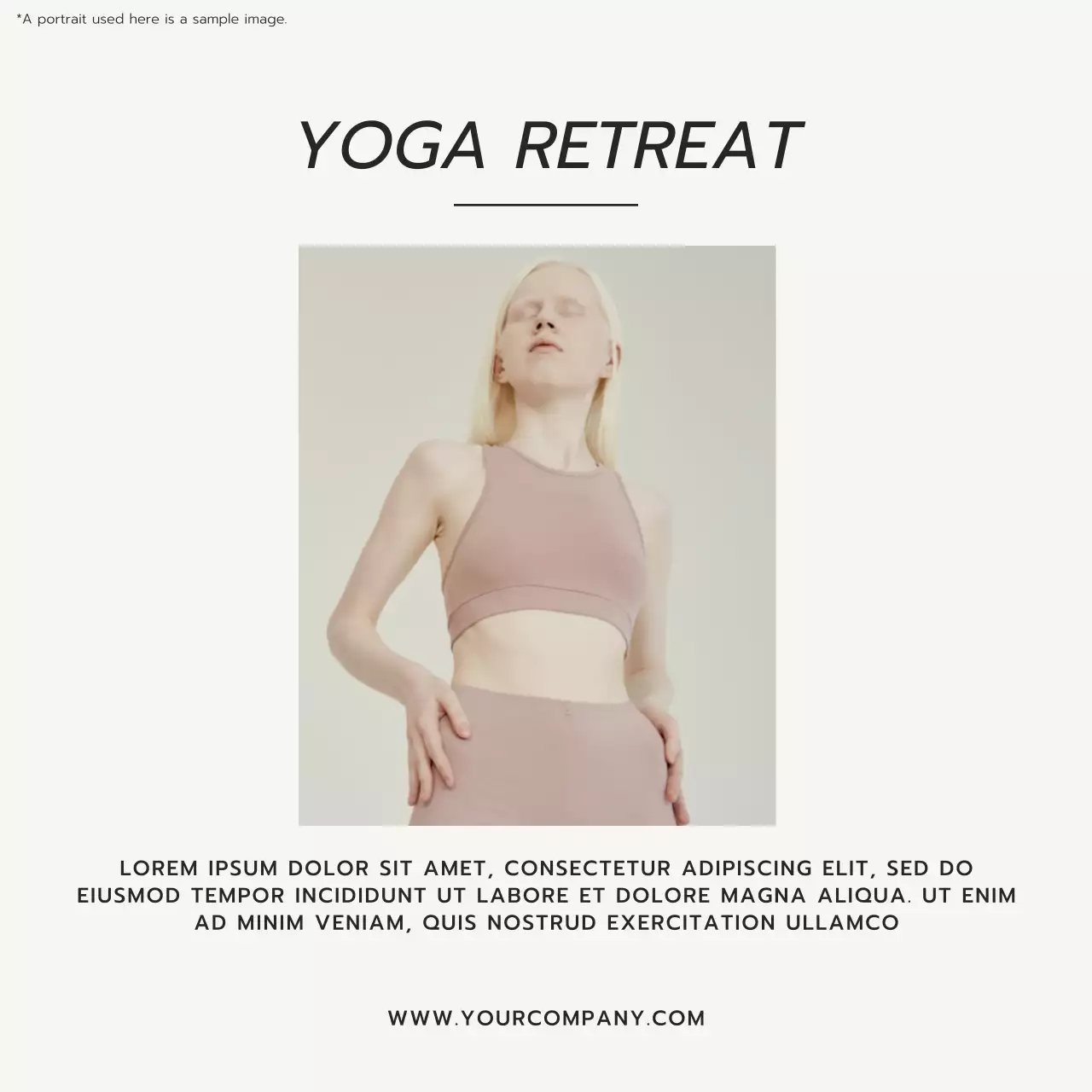 Beige Minimal Wellness Promotion Social Media Post