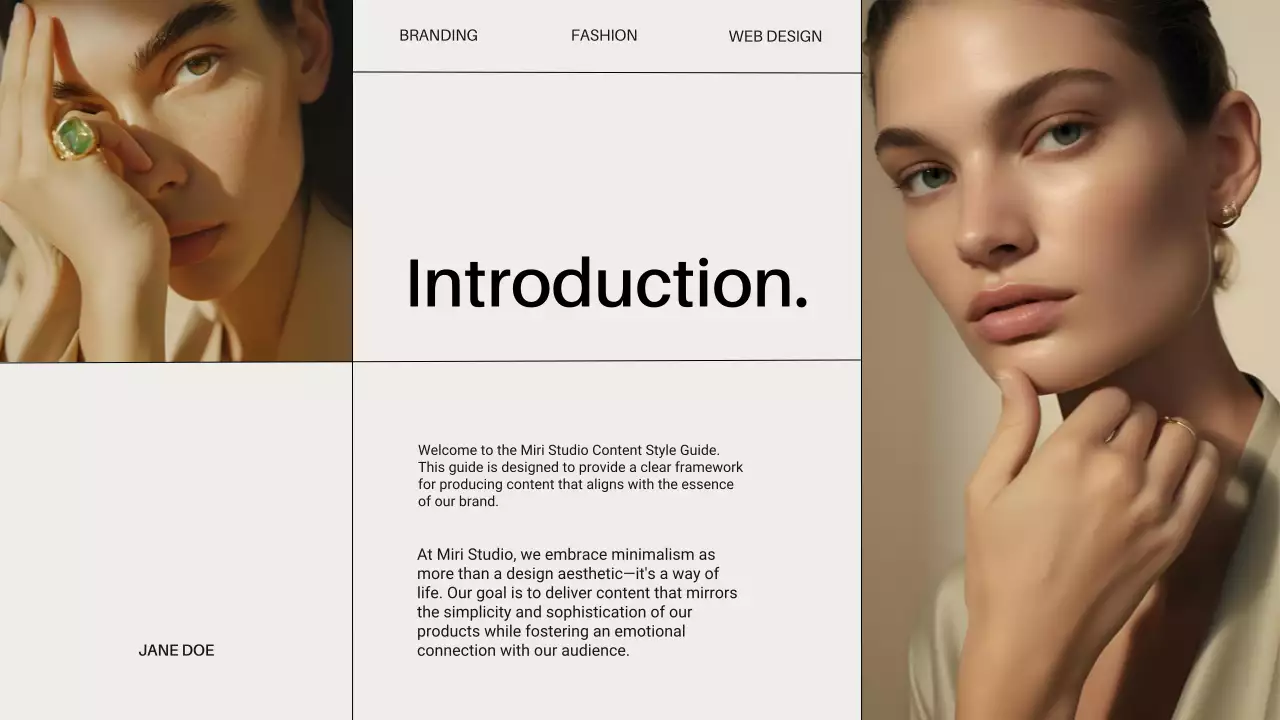 Beige Minimal Content Guide Presentation