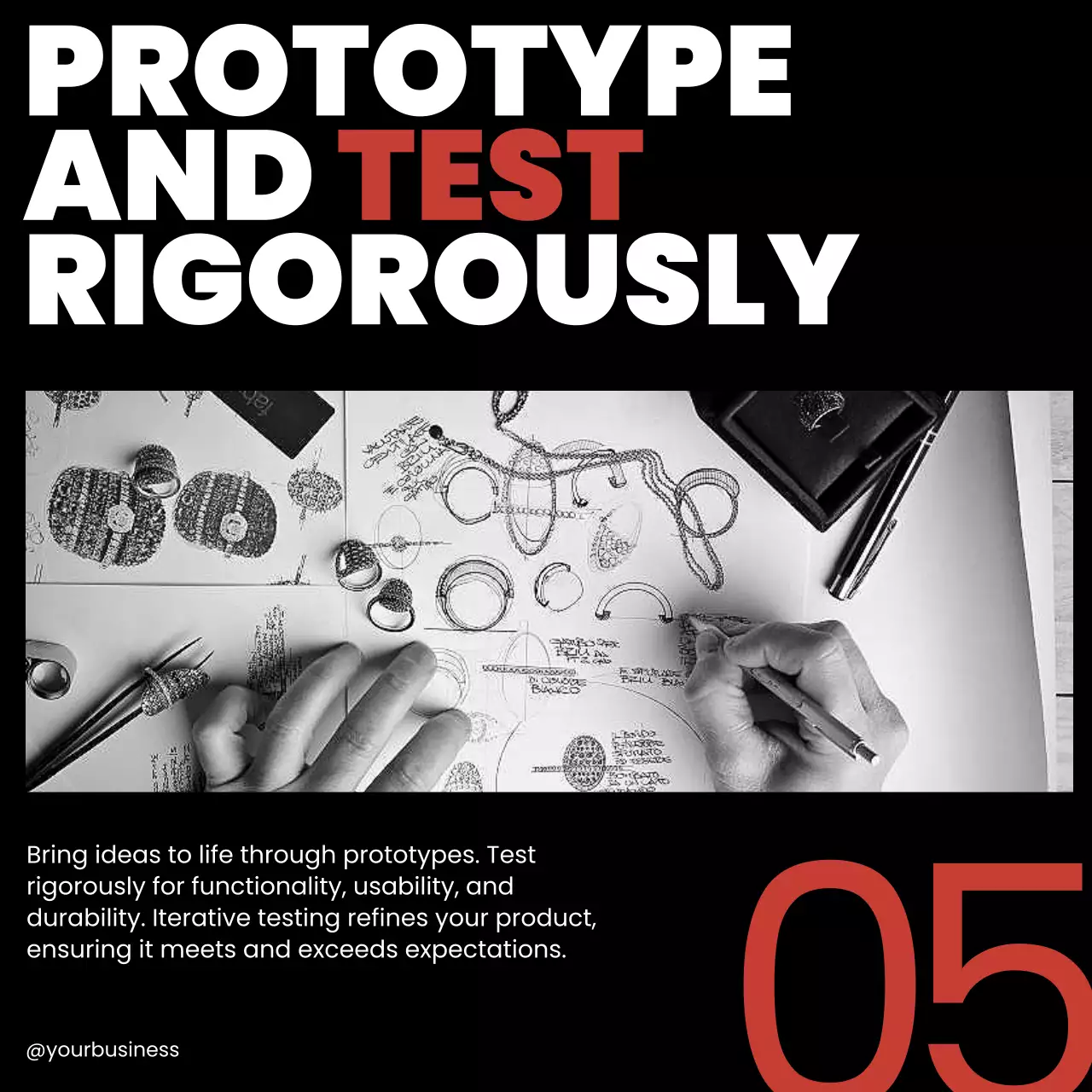 Red Modern Product Guide Social Media Post