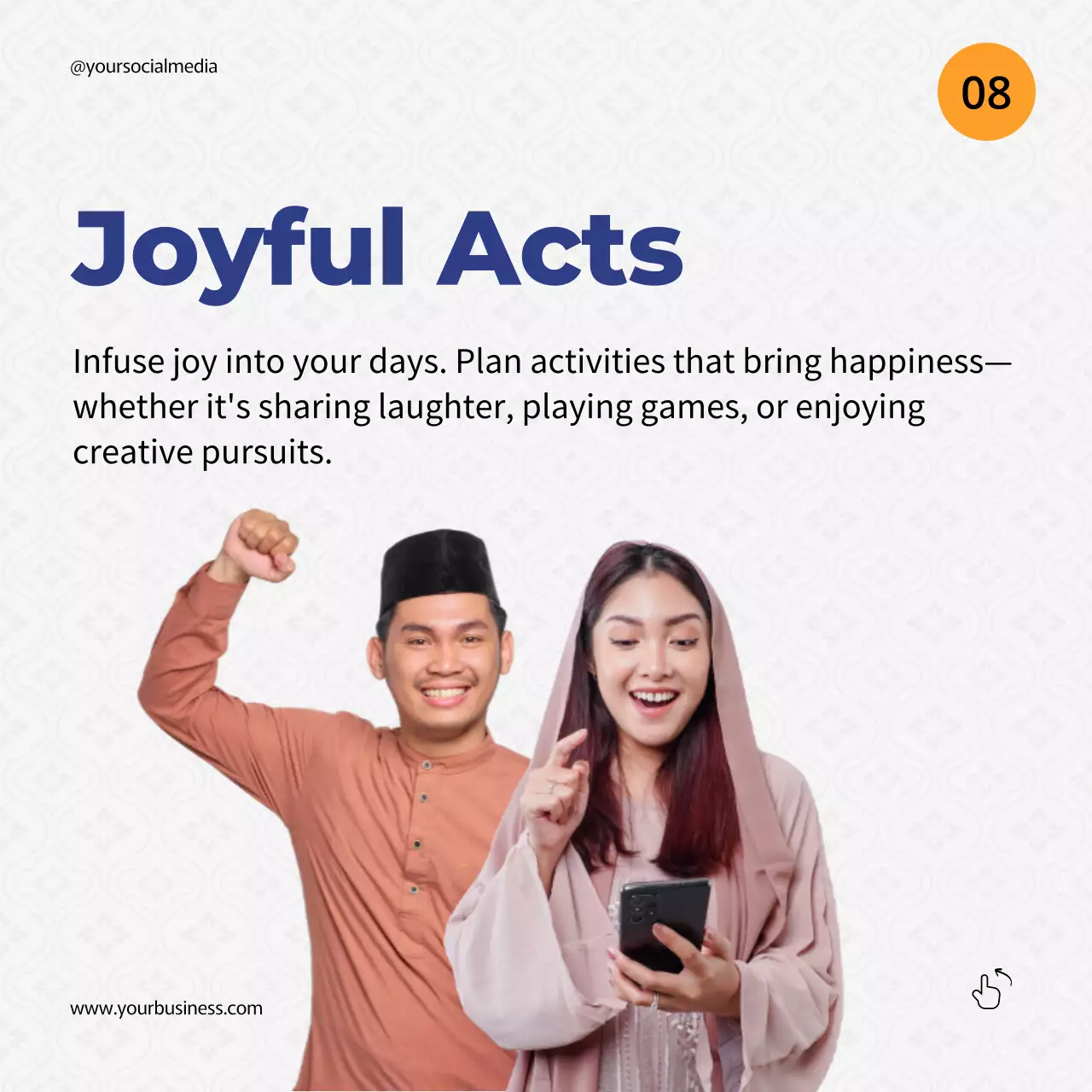 Orange Traditional Ramadan Promotion Social Media Post