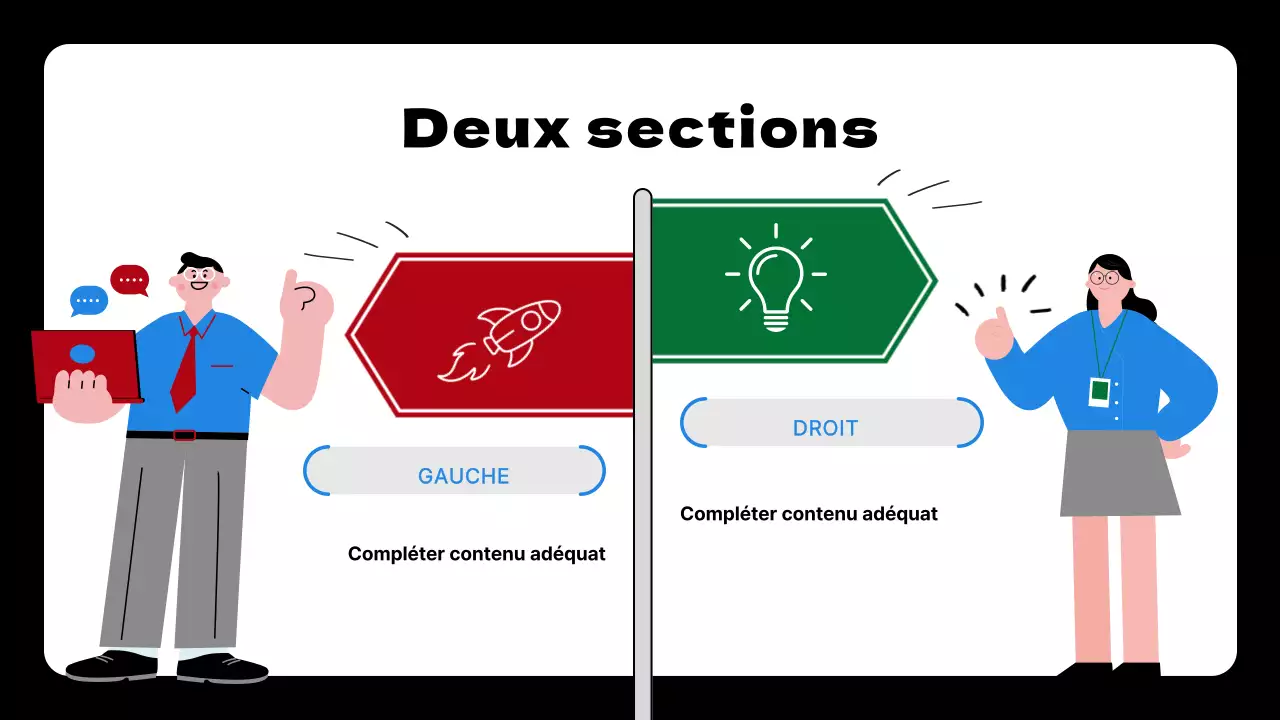 Bleu et noir Buts et objectifs simples proposition de plan