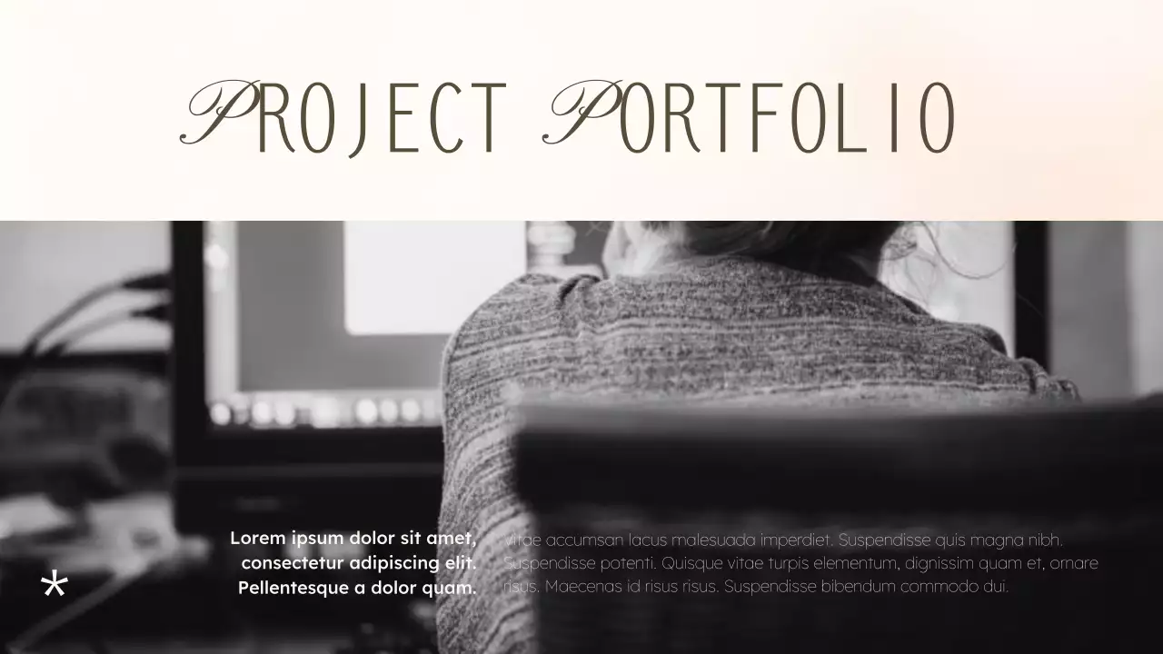 Beige Elegant Graphic Portfolio Presentation