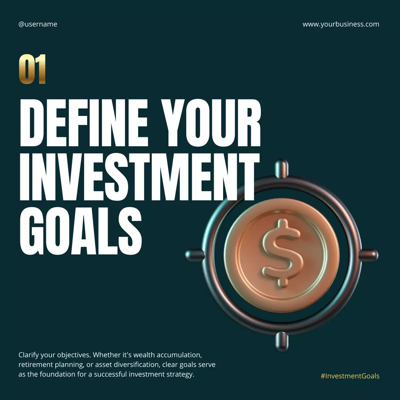 Green Modern Finance Promotion Social Media Post