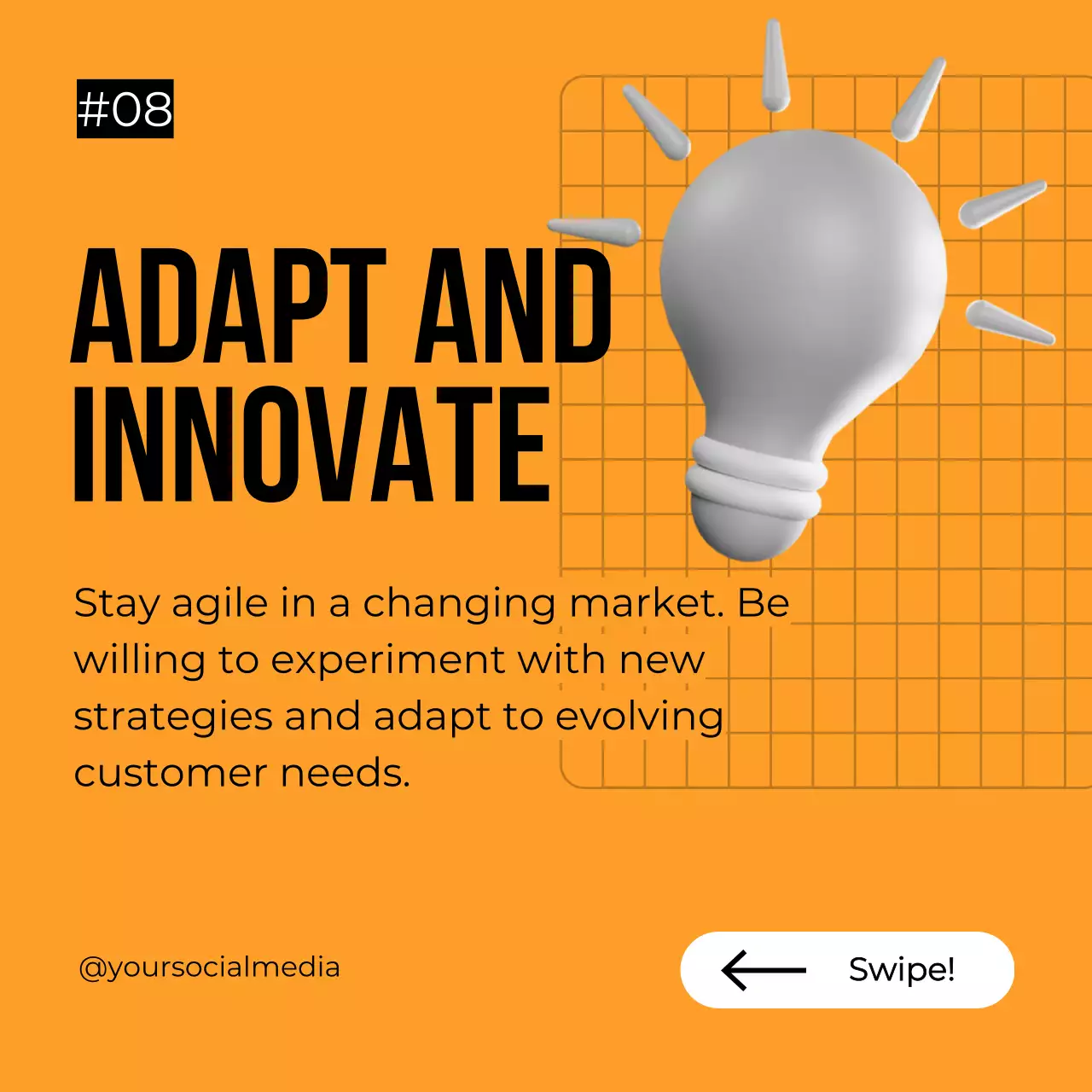 Orange Modern Sales Promotion Social Media Post