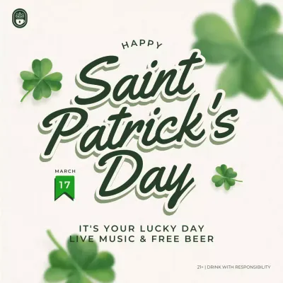 Green Traditional Festival Announcement Social Media Post