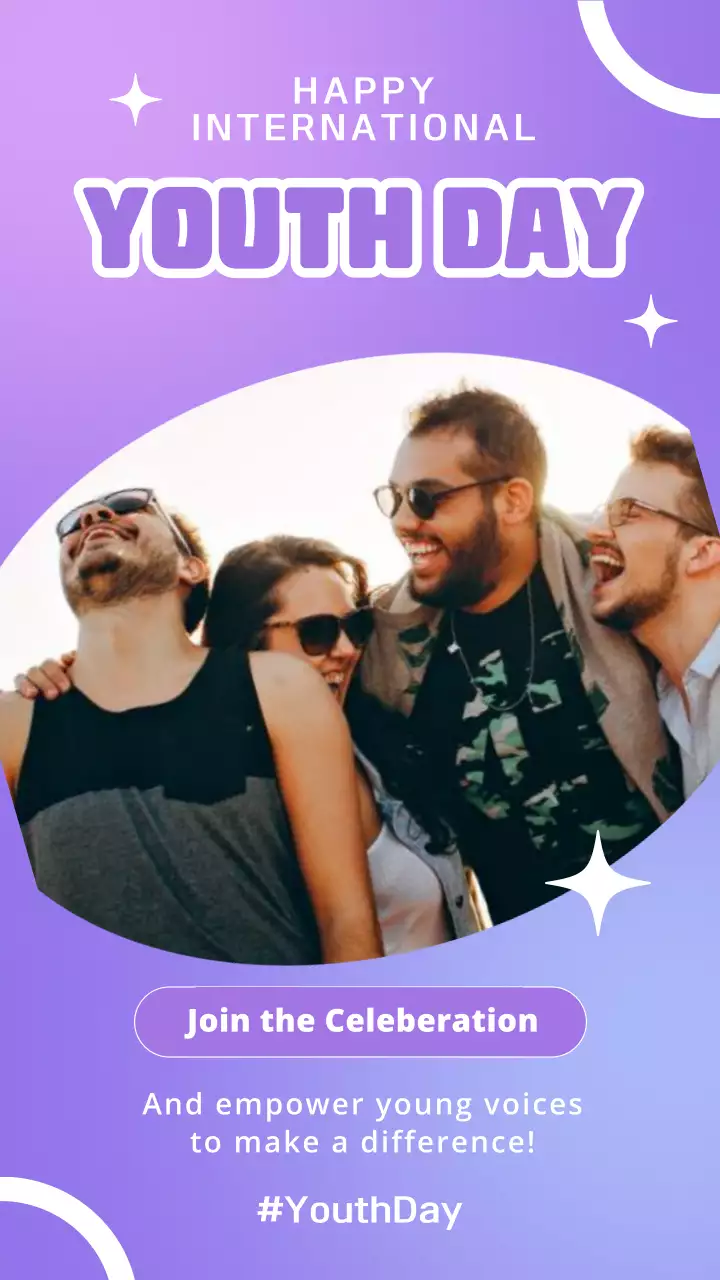 Purple Trendy Youth Event Instagram Post