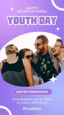 Purple Trendy Youth Event Instagram Post