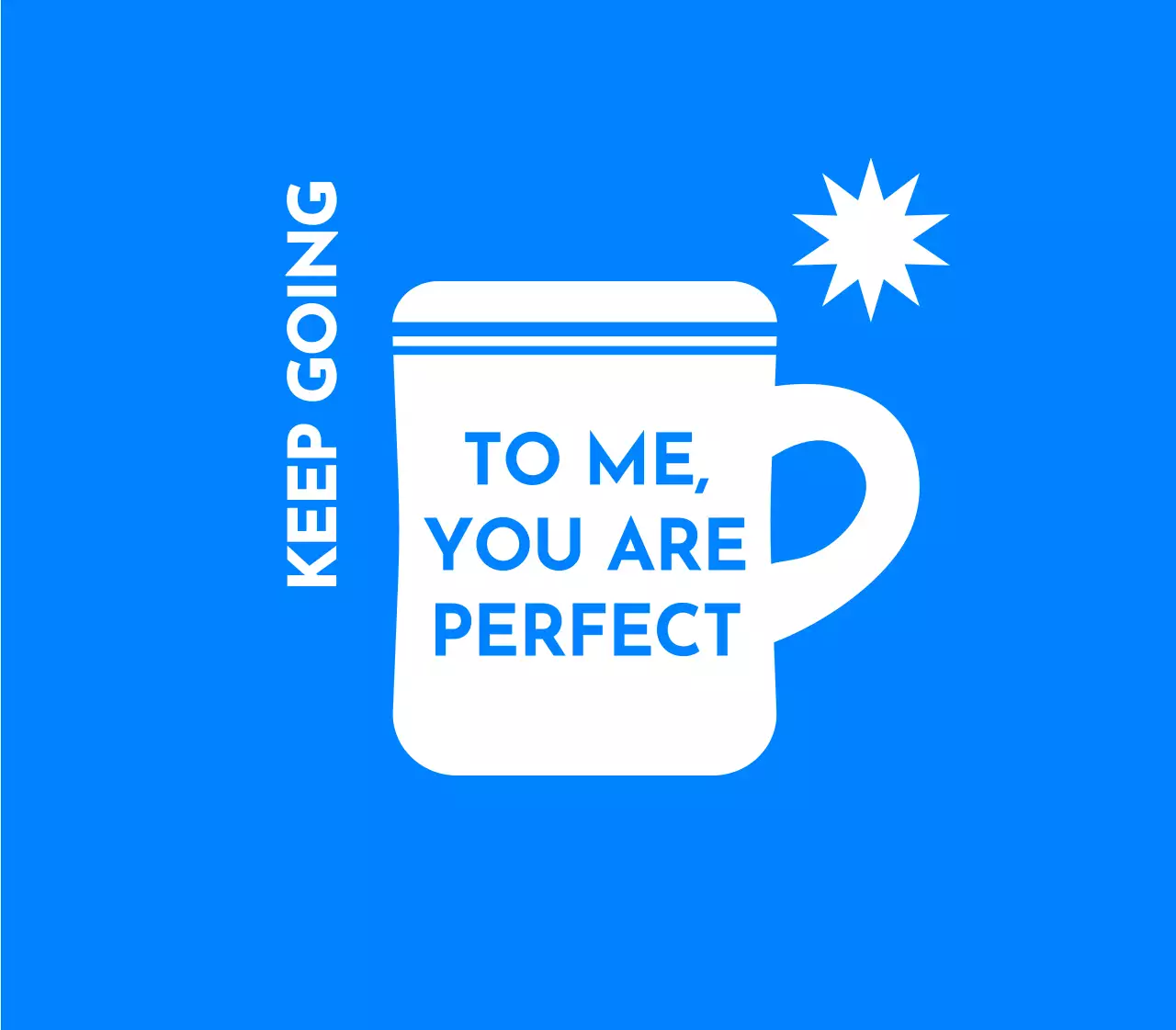 컵 일러스트가 인상적인 문구 디자인