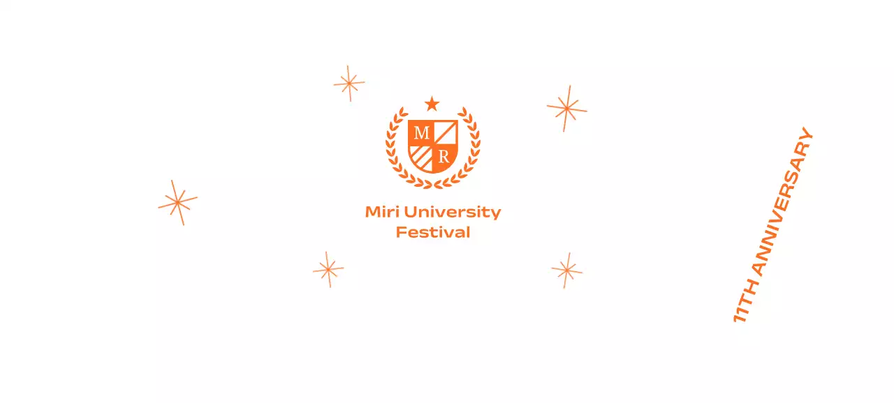 월계수가 있는 학교 로고와 반짝이가 있는 학교 기념 축제