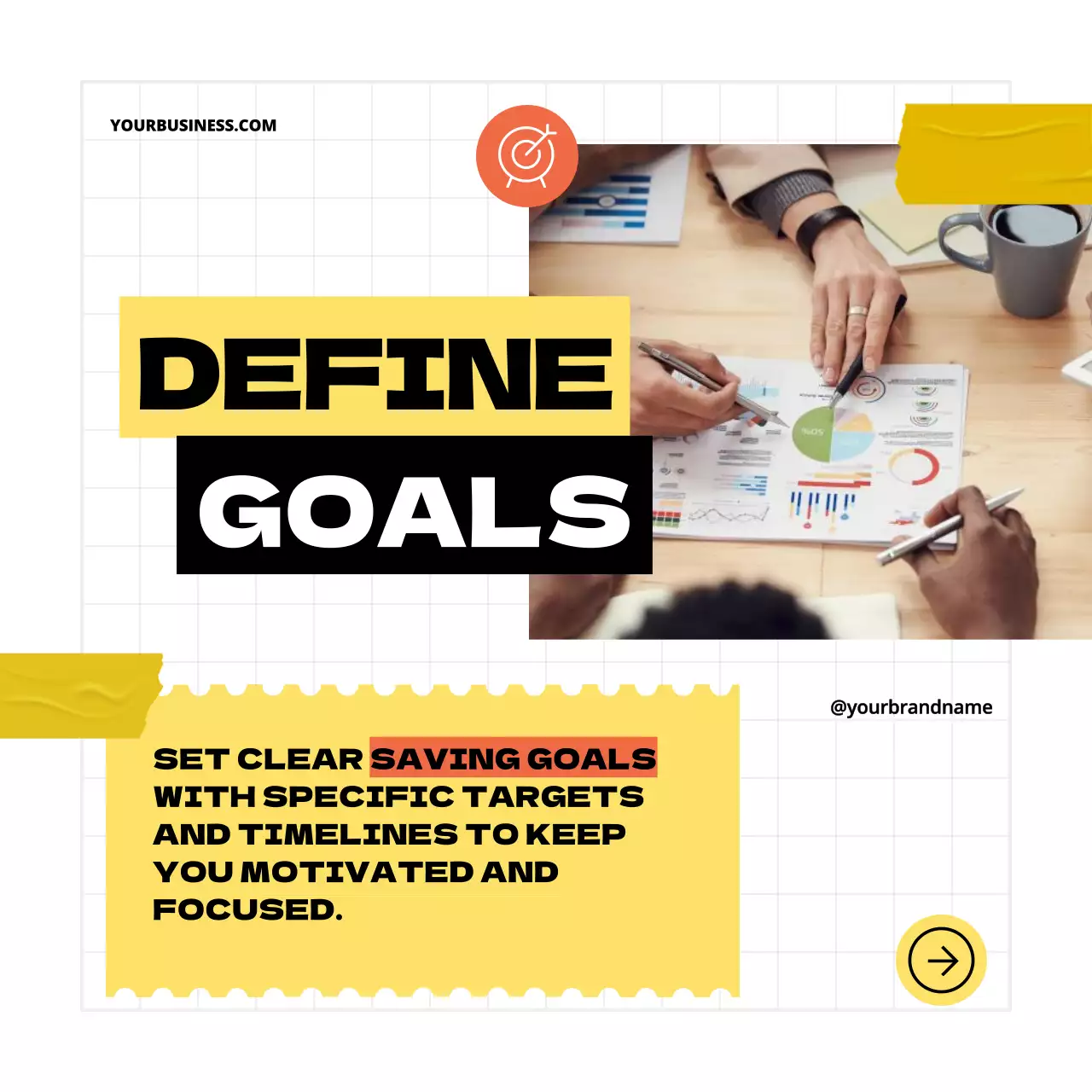 Yellow Bold Finance Promotion Social Media Post