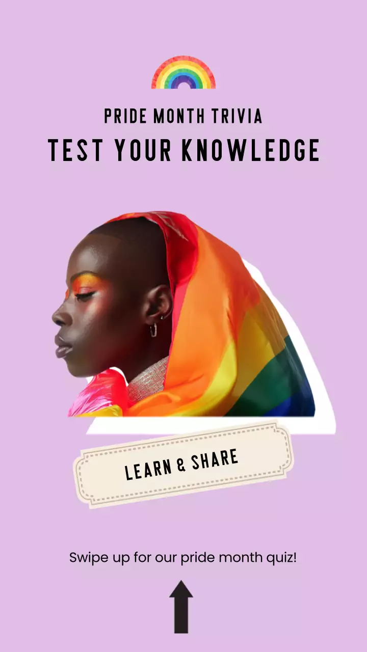 Lilac and Beige Simple Pride Month Event Advertisement