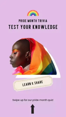 Lilac and Beige Simple Pride Month Event Advertisement