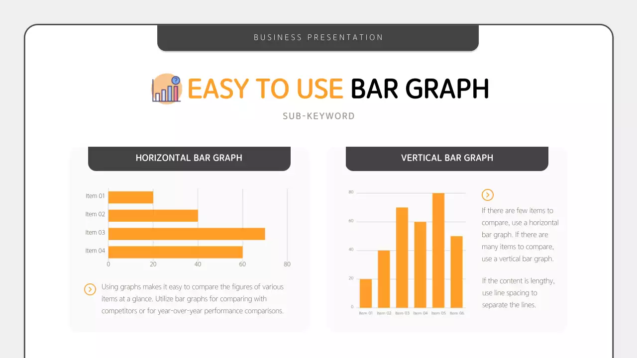 오렌지 심플 비즈니스 프레젠테이션