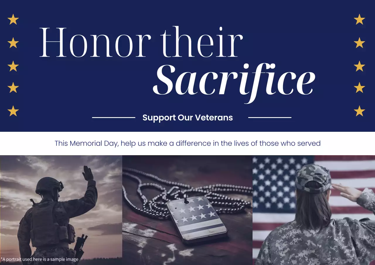 Navy Classic Veterans Promotion Poster