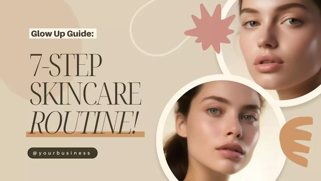 Beige Elegant Skincare Guide YouTube Thumbnail