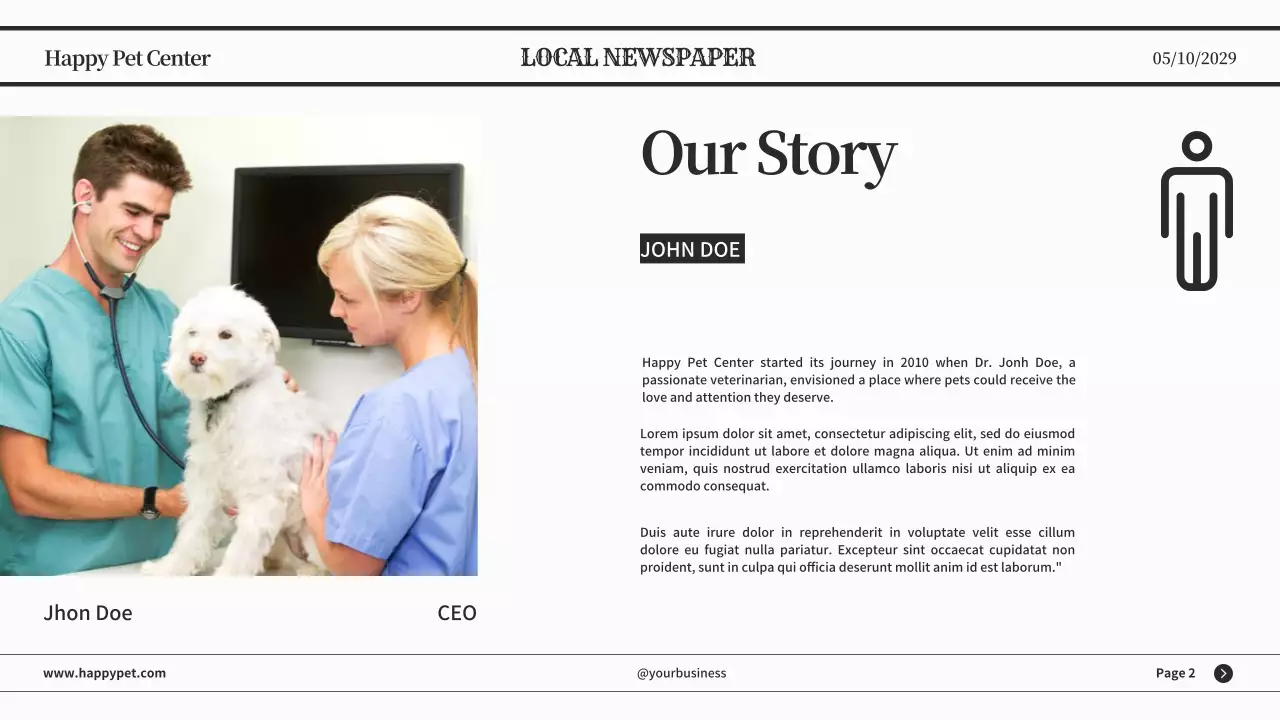 Black Classic Pet News Announcement Presentation