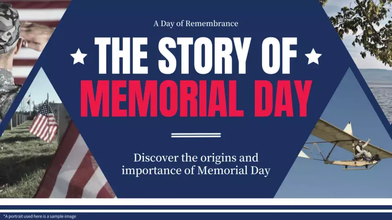 Blue Traditional Memorial Day Promotion YouTube Thumbnail