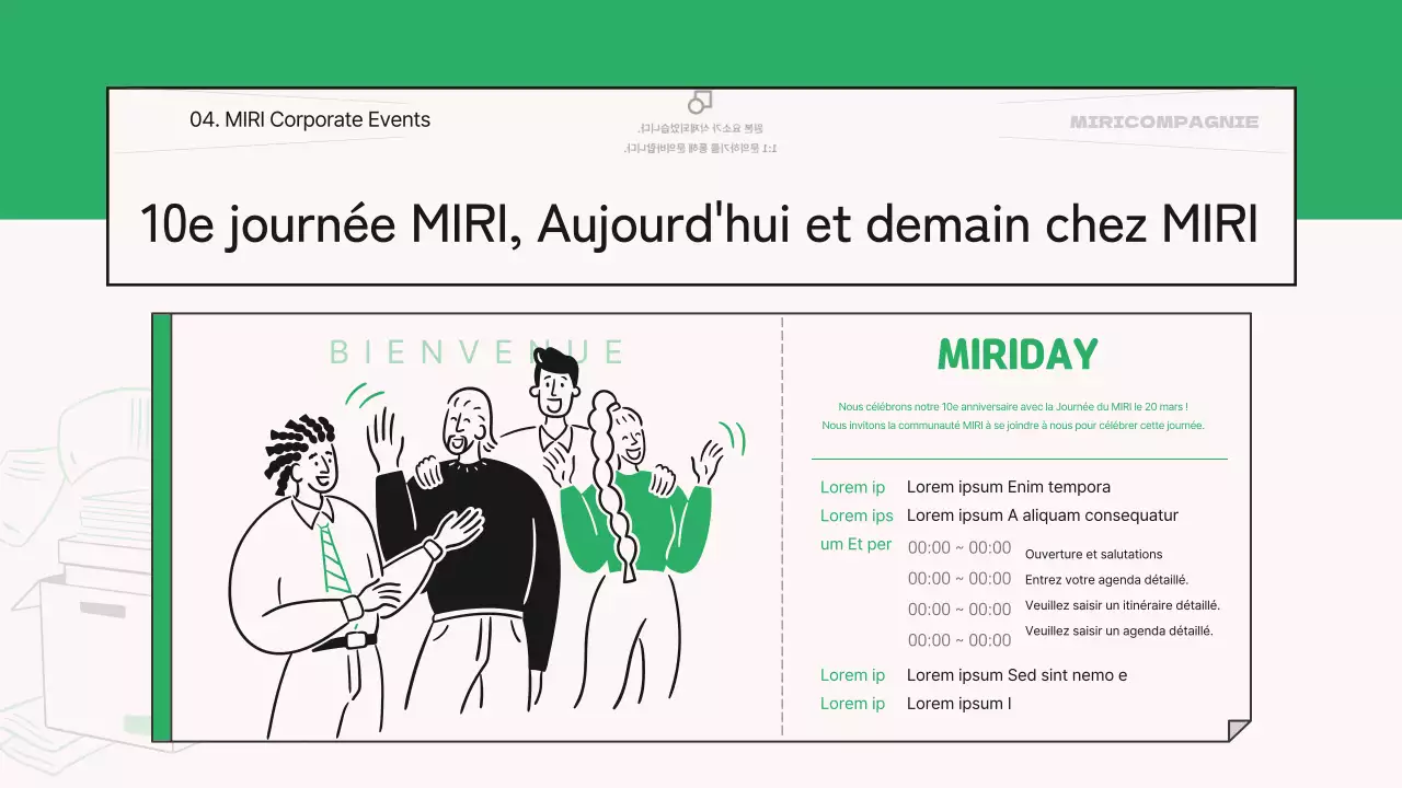 A propos de la lettre d'information mensuelle verte et moderne de l'entreprise