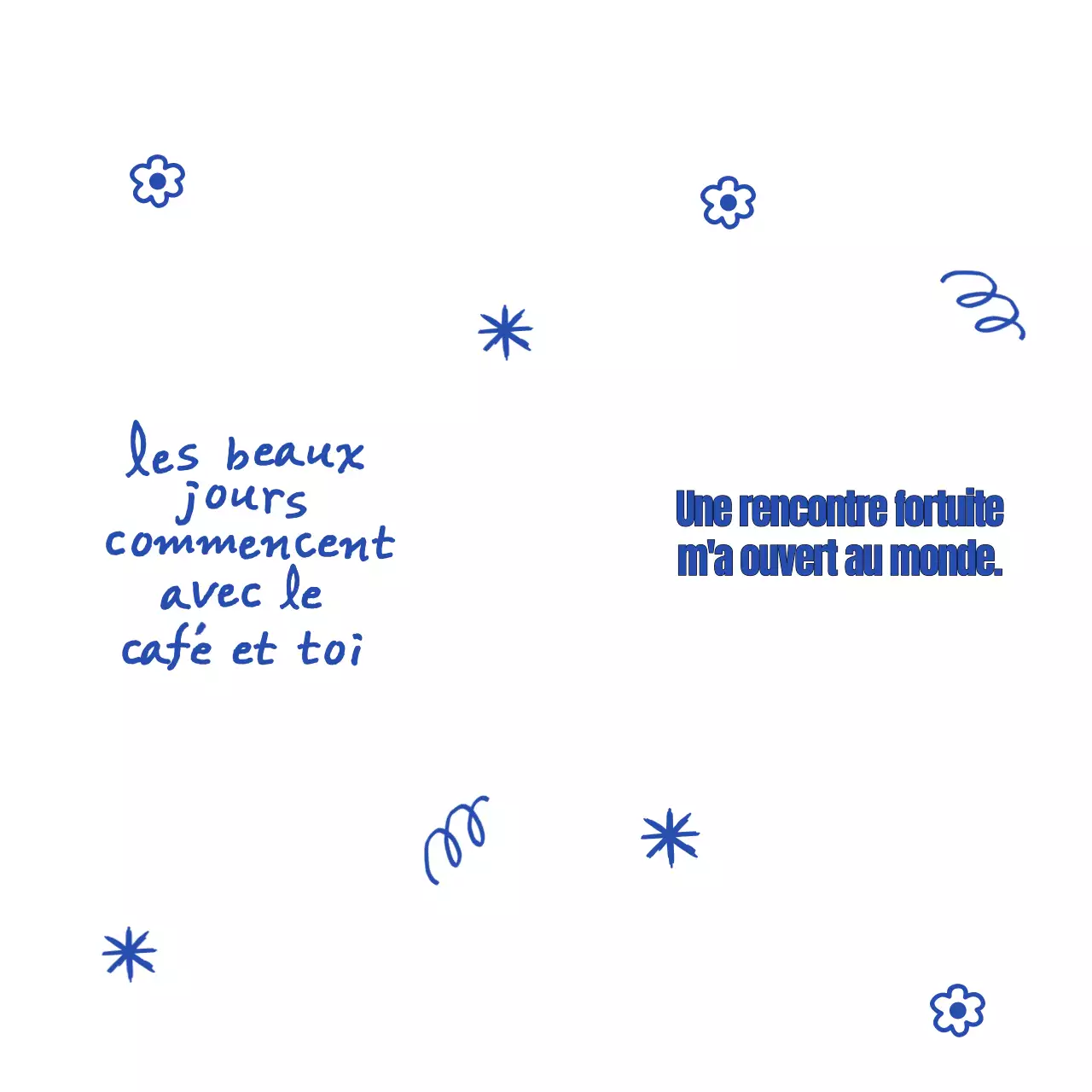 Marchandises d'inspiration vintage avec des textes écrits et des illustrations dessinées à la main