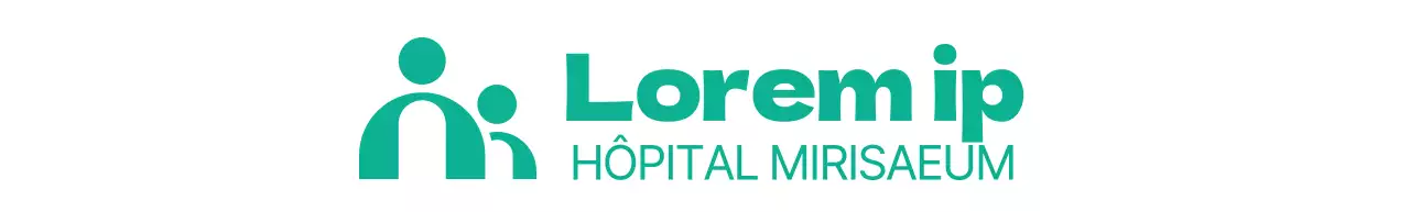 Logo simple et illustré d'un hôpital