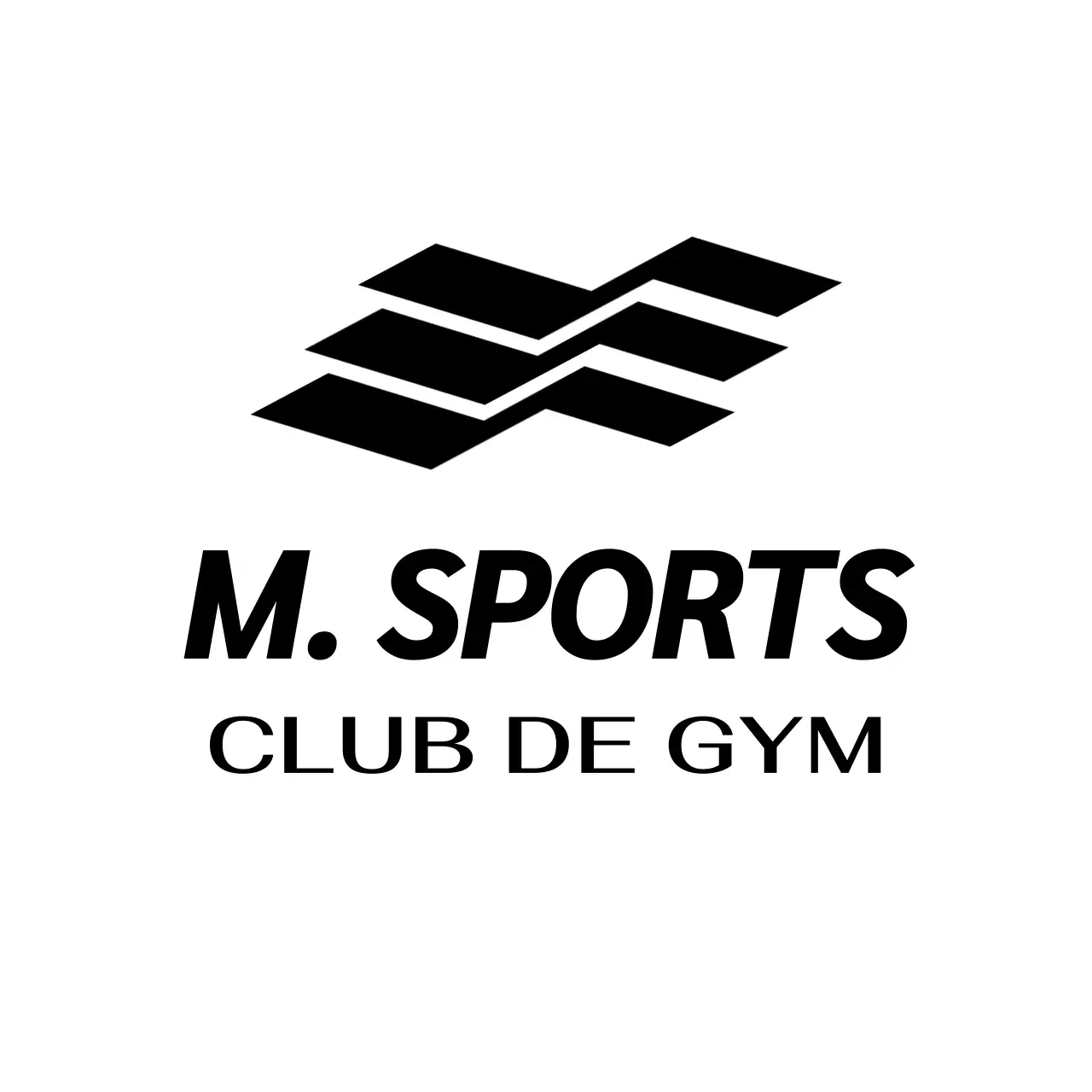 Logo géométrique de la salle de sport