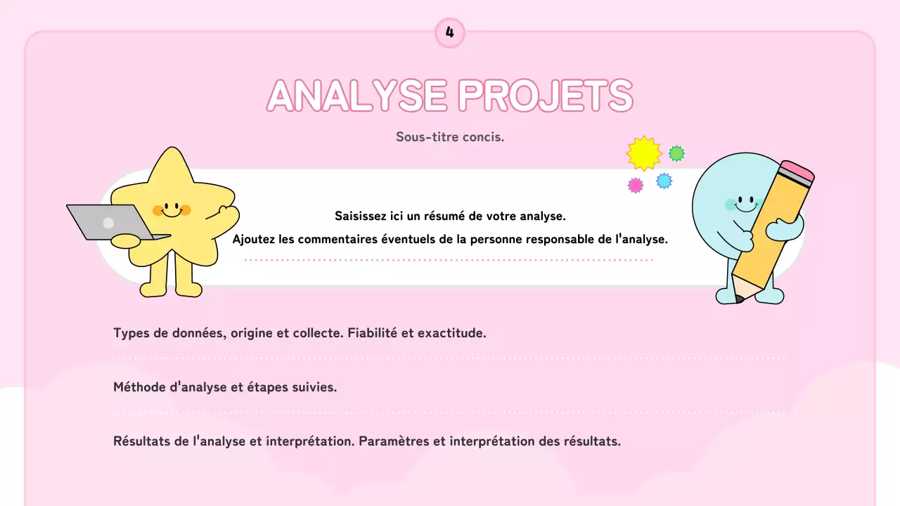 Un joli rapport d'organisateur d'informations bleu clair et rose