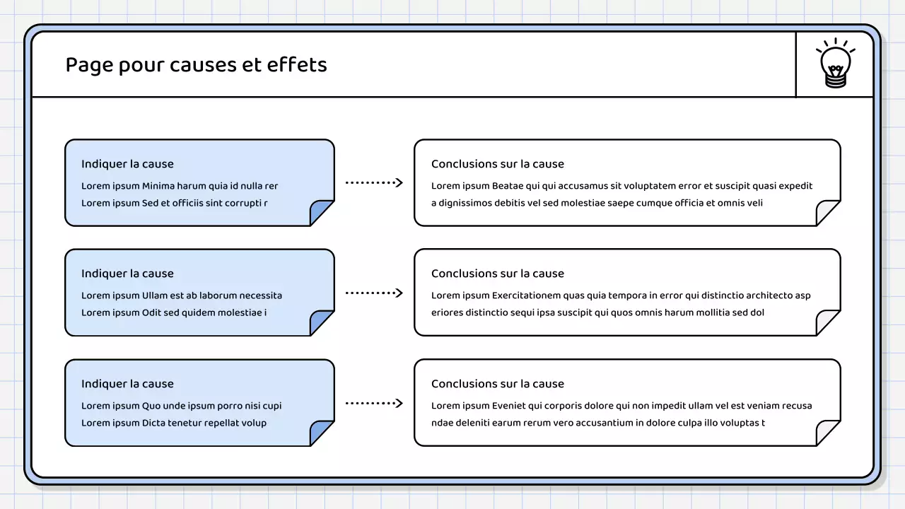 Un rapport de synthèse simple, de couleur bleu clair