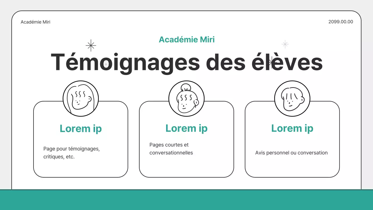 Un guide pour les cours accélérés sur les vacances scolaires gris et menthe