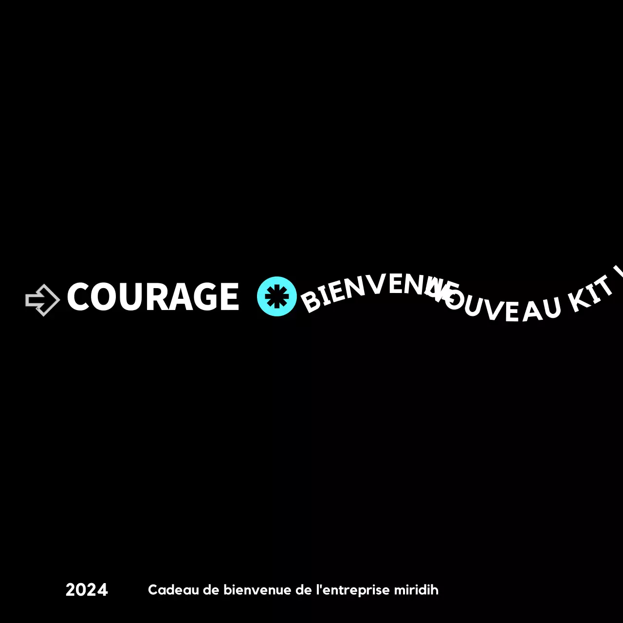 Kit de bienvenue pour les entreprises avec des concepts typographiques